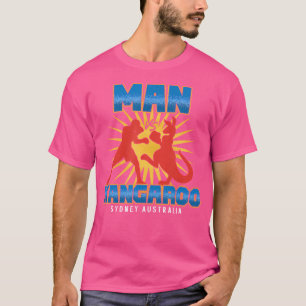 Funny Man Vs Kangaroo Sydney Australien Boxbox T-Shirt