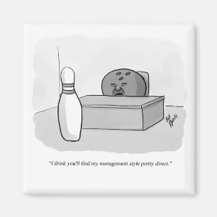 Funny Management und Leadership Cartoon Spaß Magnet
