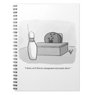 Funny Management und Leadership Cartoon Spaß Notizblock