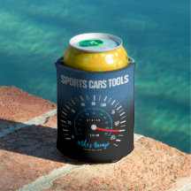 Funny Manly Car Odometer Speedometer Blauer Glitze