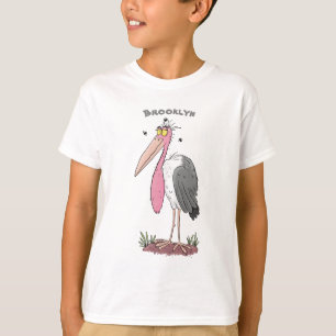 Funny marabou Storch Cartoon T-Shirt