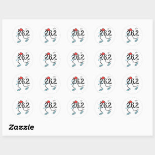Funny Marathon 26.2 © Runner themed Stickers