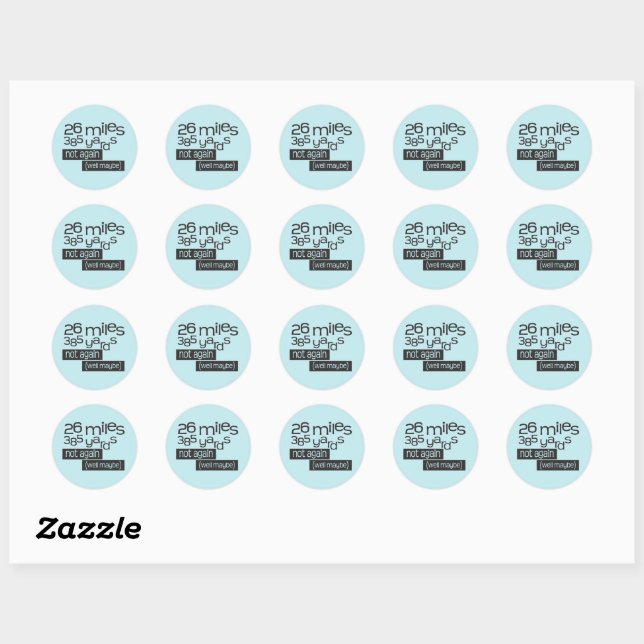 Funny Marathon 40 km 385 yards © Stickers (Feuille)