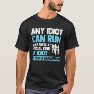 Funny Marathon Art for Men Marathoner Runnin T-Shirt