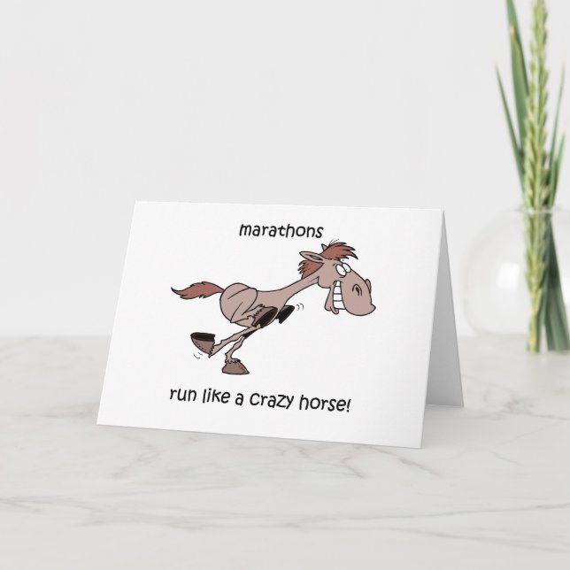 Funny Marathon Karte (Vorderseite)