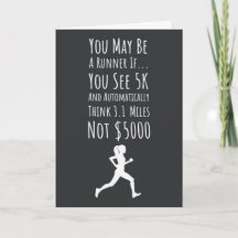 Funny Marathon Running Cards Spaß Fitness Runner