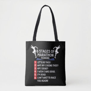 Funny Marathon Running Spaß Runner Marathonläufer Tasche