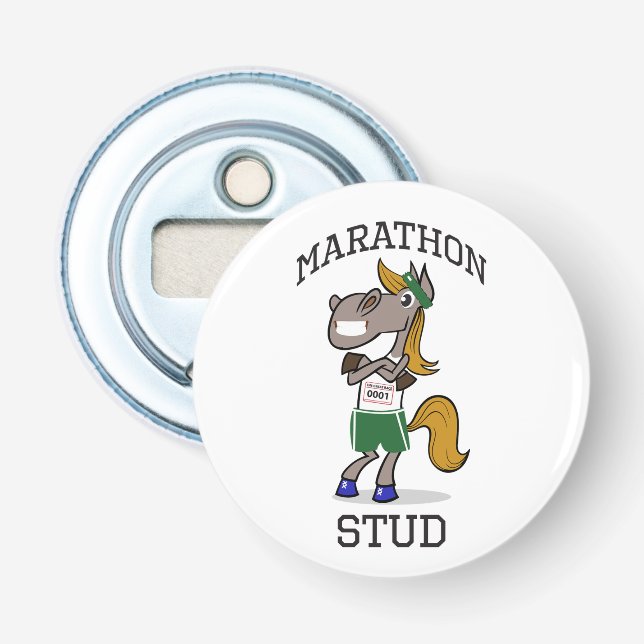 Funny Marathon Stud Design Flaschenöffner (Vorderseite)