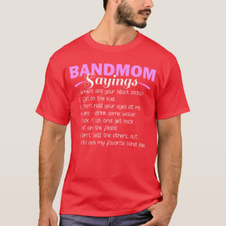 Funny Marching Band Music Fan Mom Music Schooleam  T-Shirt