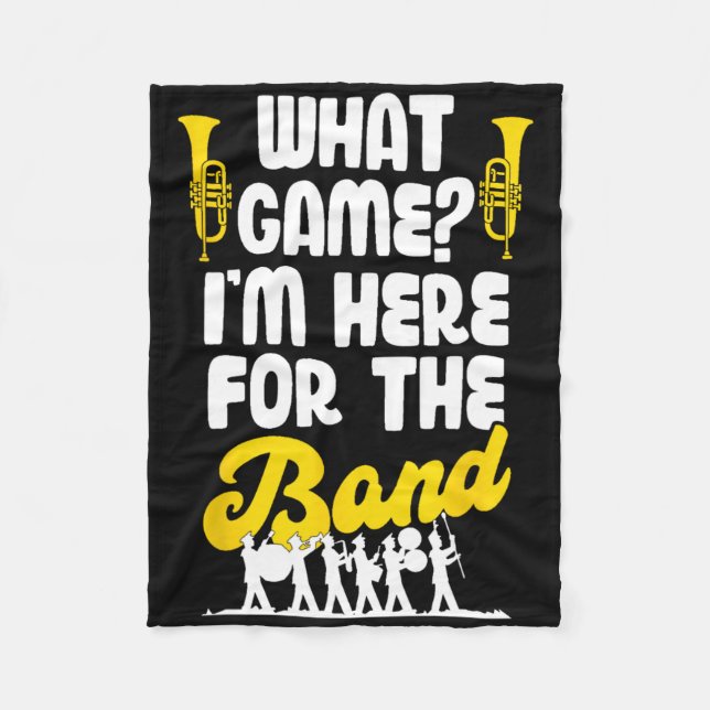 Funny Marching Band, welches Spiel ich gerade hier Fleecedecke (Vorderseite)