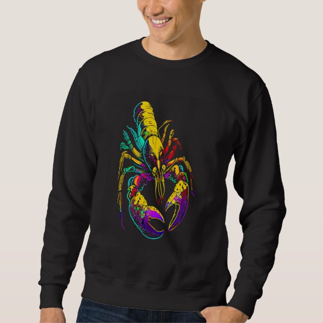 Funny Mardi Gras Carnival parade with beads party  Sweatshirt (Vorderseite)