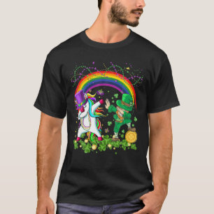 Funny Mardi Gras Dabbing Unicorn T-Shirt