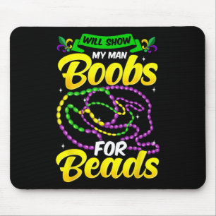 Funny Mardi Gras Shirt für Männer Mousepad