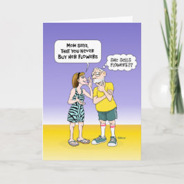 Funny Mariage Anniversaire carte pour maman