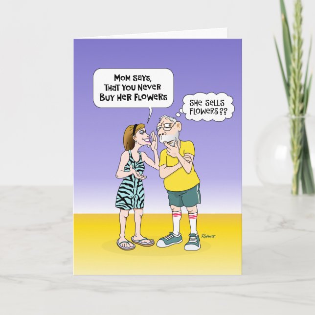Funny Mariage Anniversaire carte pour maman (Devant)