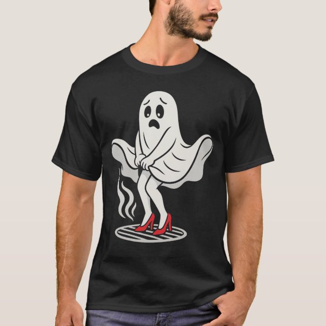 Funny Marilyn Monboo Ghost Halloween Parody Shirt (Vorderseite)
