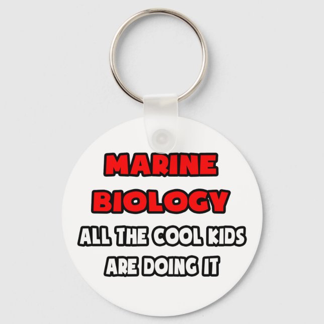 Funny Marine Biologist Shirts und Geschenke Schlüsselanhänger (Vorderseite)