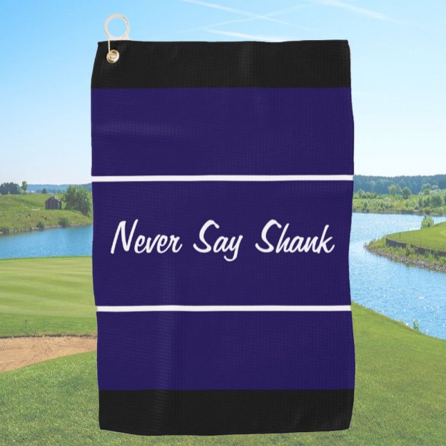 Funny Marineblau sagt nie Schaftgeschenk für Golfe Golfhandtuch (Von Creator hochgeladen)