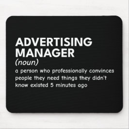Funny Marketing Manager Definition Mousepad