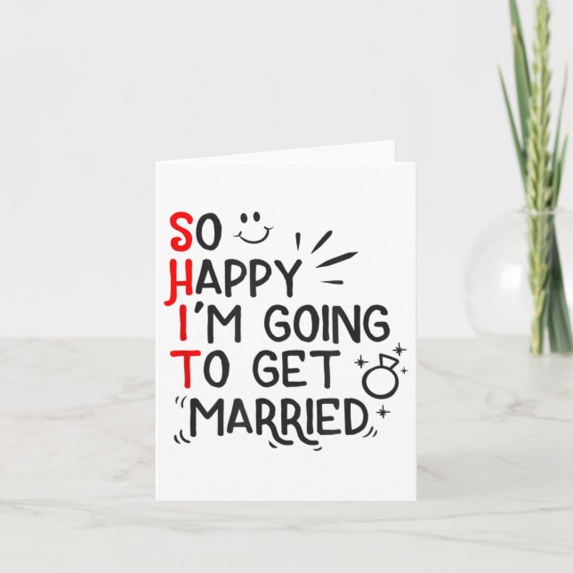 Funny Marriage Gift Unglaublich witzig Groom Bridg Karte (Vorderseite)