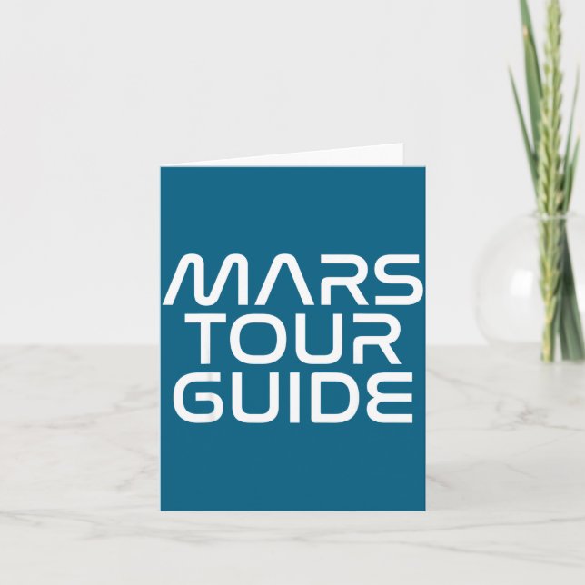 Funny Mars Birthday Gift Mens Womens Joke Quote Da Karte (Vorderseite)
