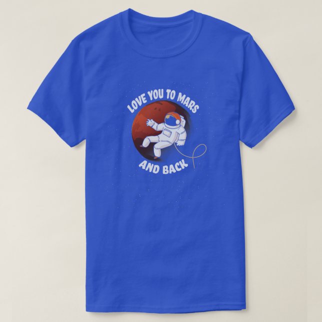 Funny Mars Occupy Colonize Planets Astronaut Explo T-Shirt (Design vorne)