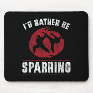 Funny Martial Arts Karate Ich würde eher sparring Mousepad