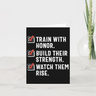 Funny Martial Arts Teacher Karate Instructor Sense Karte