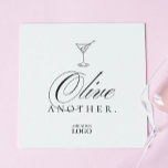 Funny Martini Olive Bar Restaurant Cocktail Serviette<br><div class="desc">Funny Martini Olive Bar Restaurant Cocktail Napkins</div>