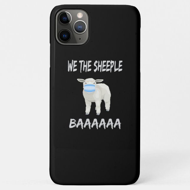 Funny mask sheep Sheeple Wearing Face Case-Mate iPhone Hülle (Rückseite)