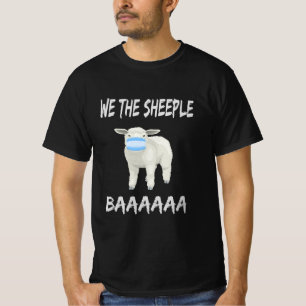 Funny mask sheep Sheeple Wearing Face T-Shirt