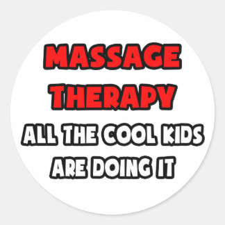 Funny Massage Therapeut Shirts und Geschenke Runder Aufkleber