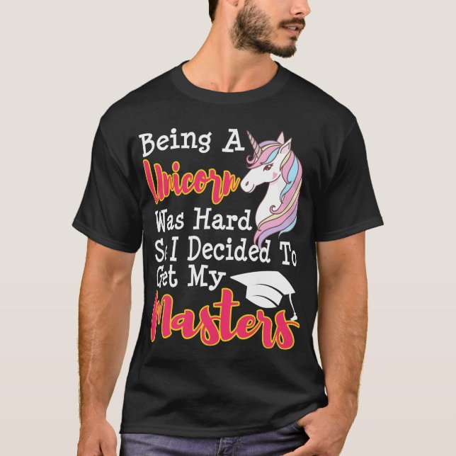 Funny Masters Degree Abschluss MSW MBA Geschenk T-Shirt (Vorderseite)