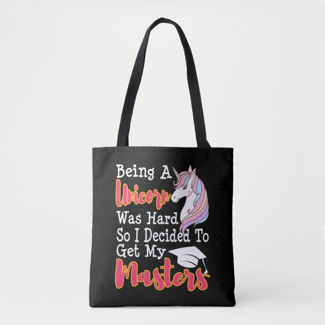 Funny Masters Degree Abschluss MSW MBA Geschenk Tasche (Vorderseite)