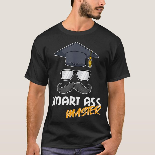 Funny Masters Degree Abschlussexamen Party Grad T-Shirt (Vorderseite)