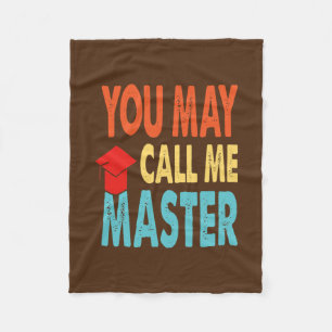 Funny Masters Degree Designs For Men Women MBA Fleecedecke