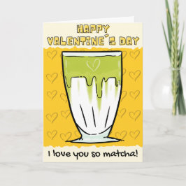 Funny Matcha Valentine Card Karte