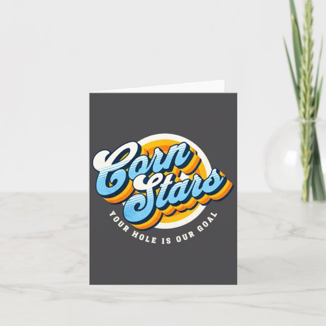 Funny Matching Cornhole Uniforms Corn Stars Cornst Karte (Vorderseite)