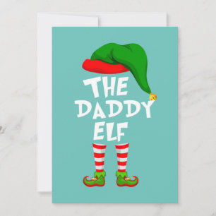 Funny Matching Family Christmas The Daddy Elf Einladung
