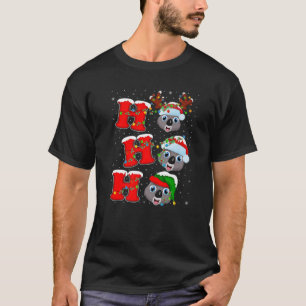 Funny Matching Family Santa Ho Ho Ho Koala Christm T-Shirt