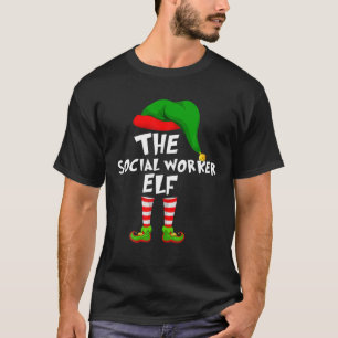 Funny Matching Family Weihnachten Der Sozialarbeit T-Shirt