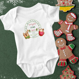Funny Matching Weihnachten Nächstes Jahr's Cookie  Baby Strampler