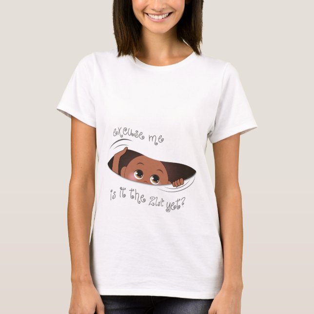 Funny Maternity - Ist es an der Zeit, dein trocken T-Shirt (Vorderseite)