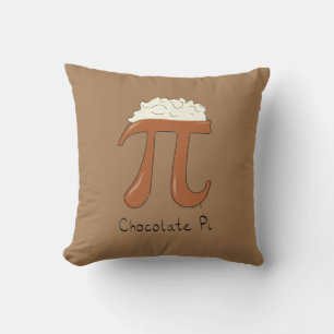 Funny Math Chocolate Pi Symbol Kissen