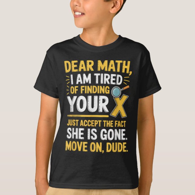 Funny Math Design For Boys Girls Math Teachers Men T-Shirt (Vorderseite)