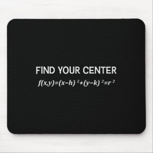 Funny Math Finden Sie Ihr Center Circle Equity Mat Mousepad