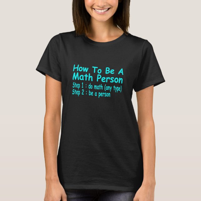 Funny Math gibt Math Person Mathematic  T-Shirt (Vorderseite)