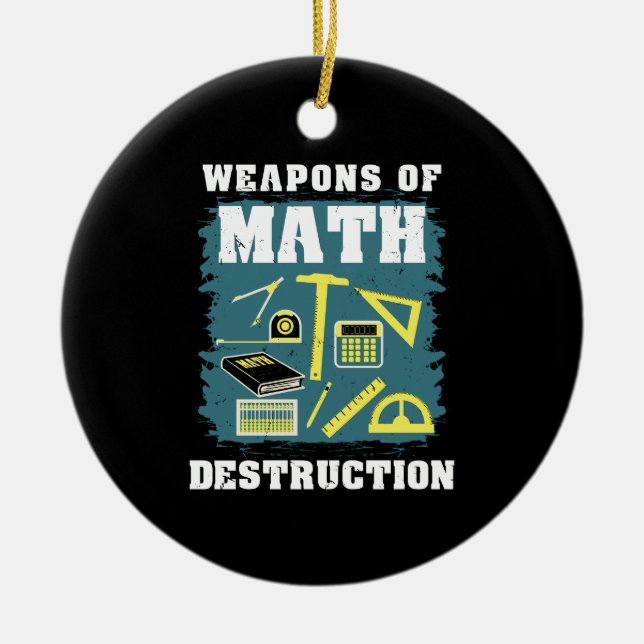 Funny Math Gifts Keramik Ornament (Vorne)