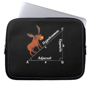 Funny Math Hypotemoose Geometry Else Joke Pun Laptopschutzhülle
