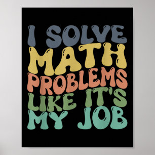 Funny Math Lehrer Joke Männer Frauen Spaß Beste Ma Poster